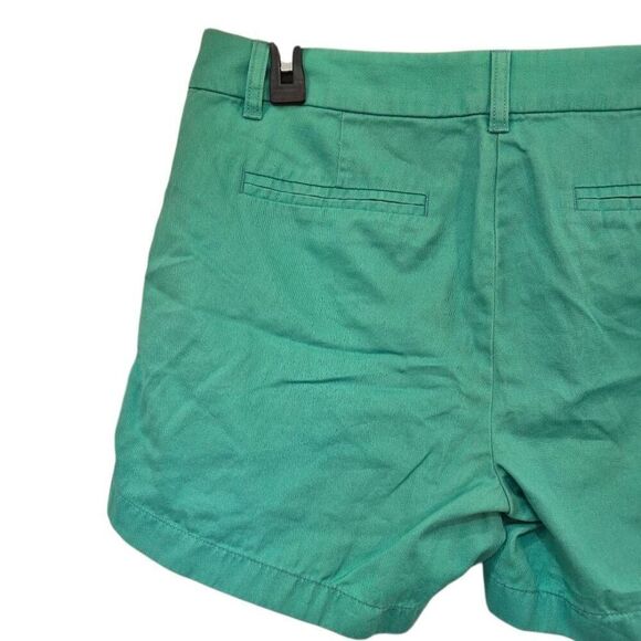 J. Crew Women's Mint Green Cotton Chino Shorts w Pockets - Picture 3 of 9